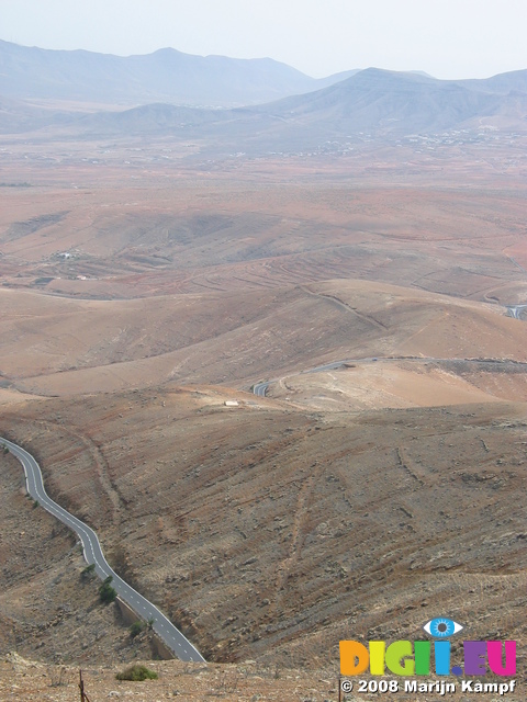 27863 View over road and mountains from Mirador Morro Velosa